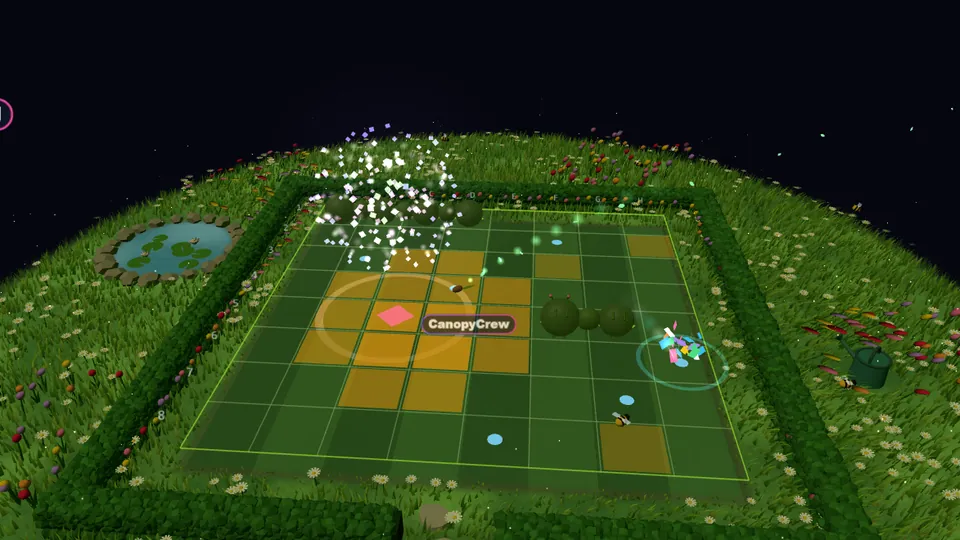 Garden theme on the live overlay engine